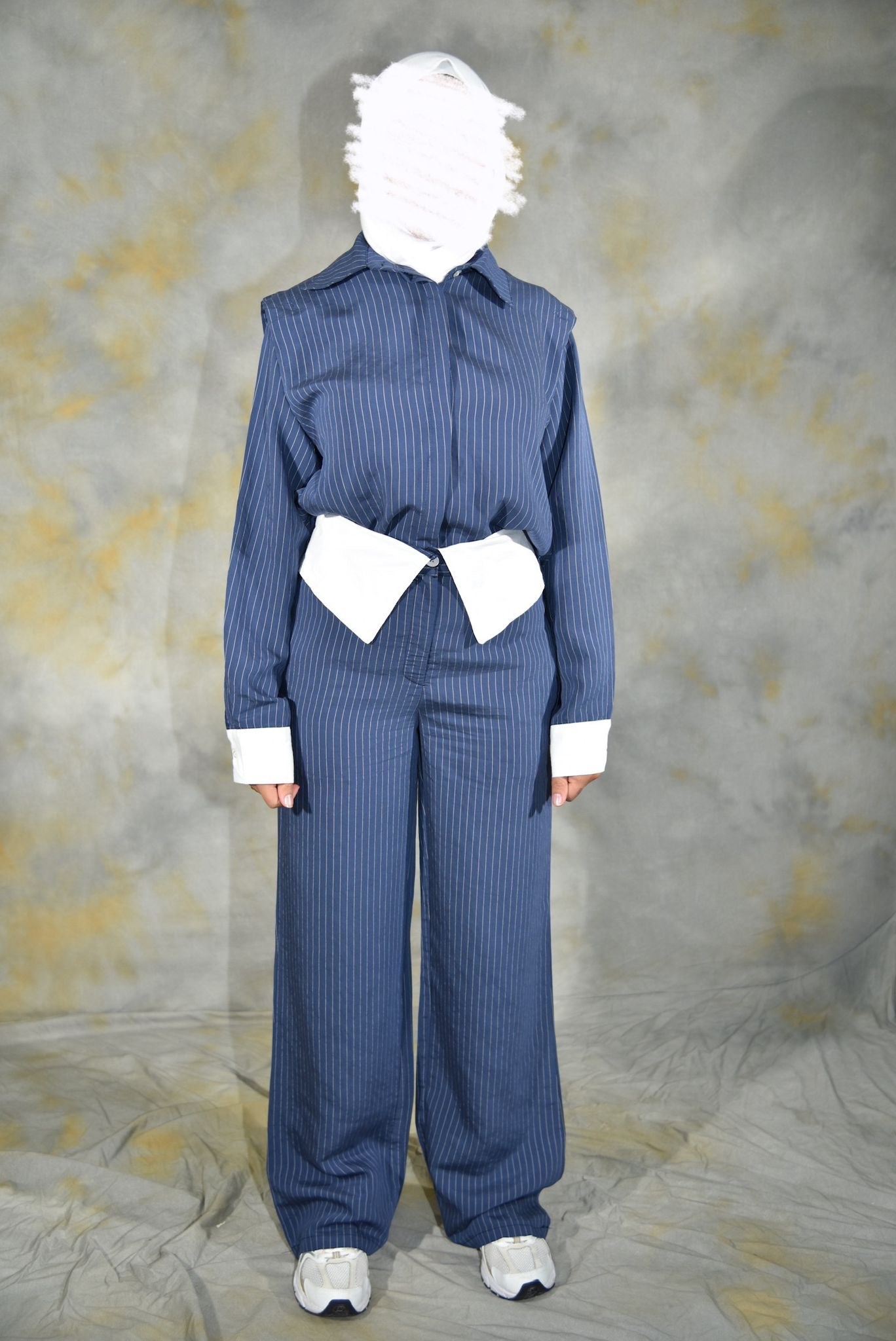 Navy striped casual set π