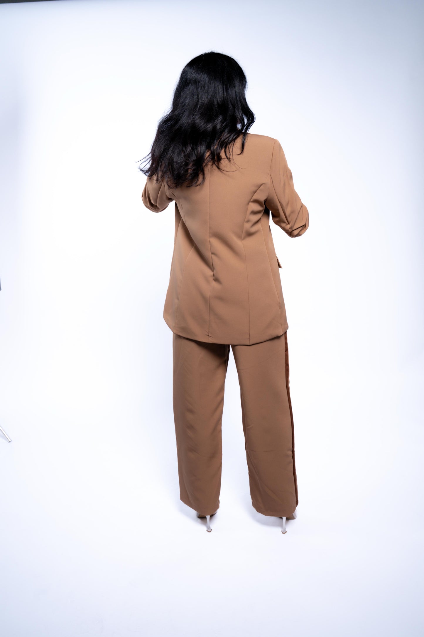 Casual beigeXbrown striped set 🤎