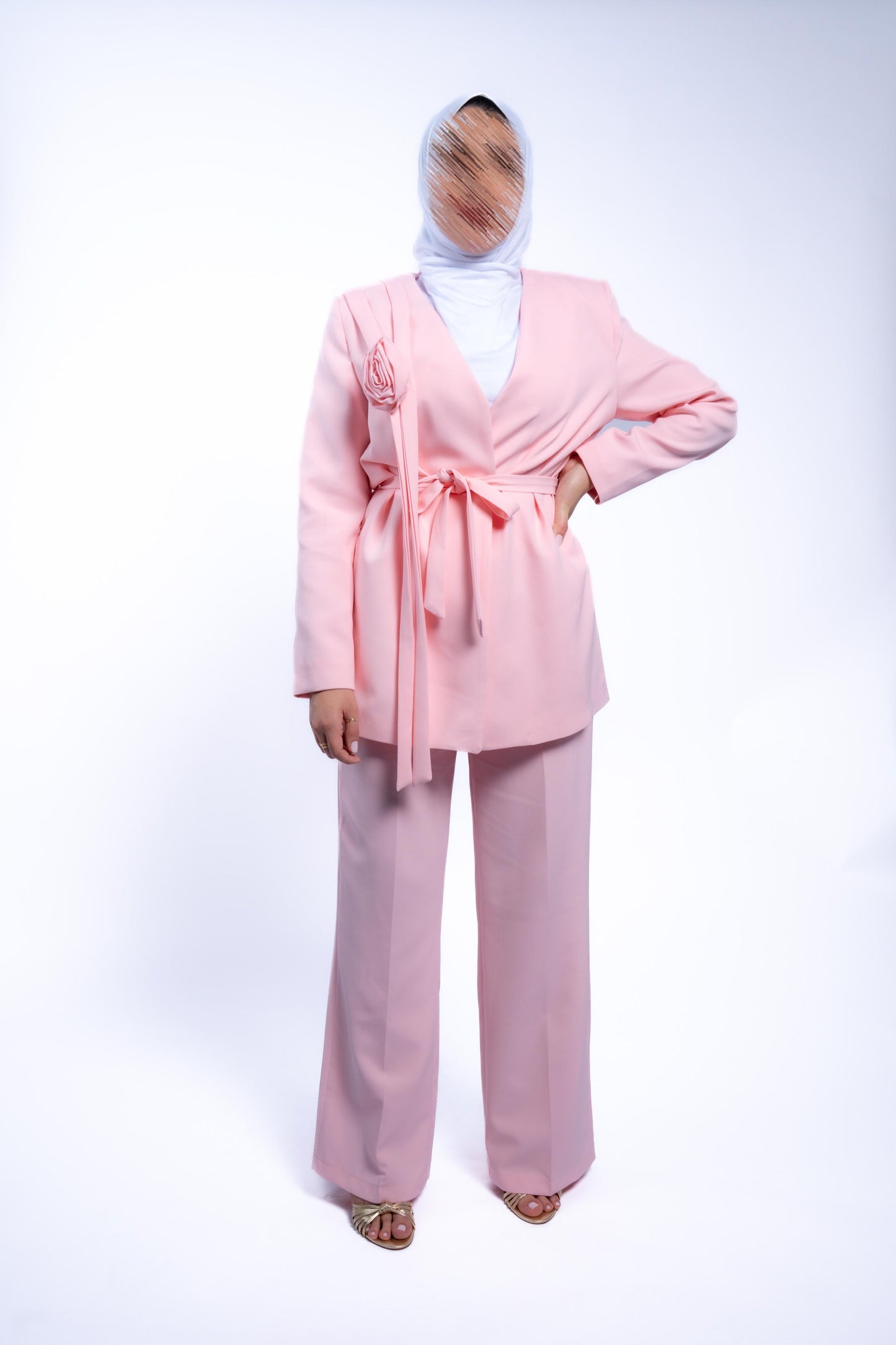 Pink flower suit🌸